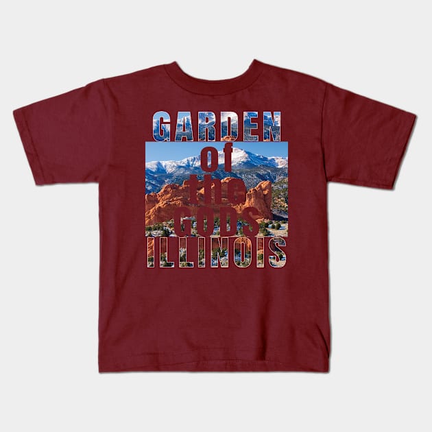 Garden of the gods, Illinois Kids T-Shirt by TeeText